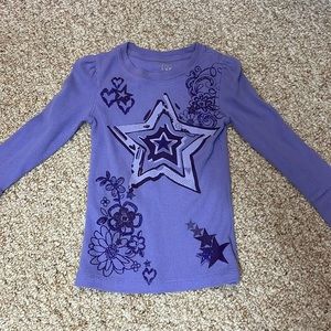 Girls long sleeve purple shirt